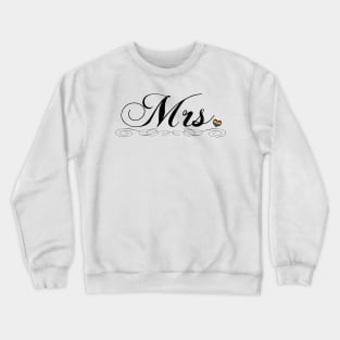 Mrs. Lesbian Pride Typography Design Crewneck Sweatshirt